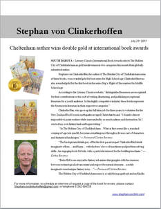 Cheltenham author wins gold